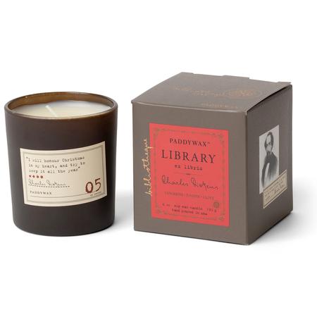 Charles DIckens Library Candle