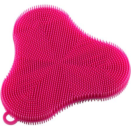 Clover Stay-Clean Silicone Scrubber Pink