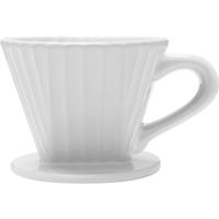 Lotus Ceramic Coffee Dripper White