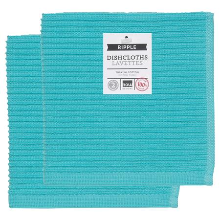 Ripple Dishcloth Set/2 Bali Blue