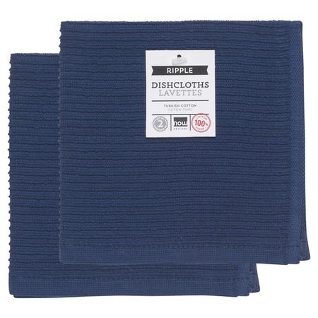 Ripple Dishcloth Set/2 Indigo