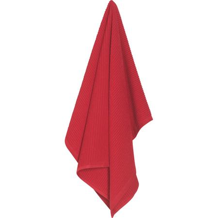 Ripple Dishtowel Red