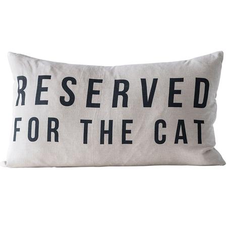 Reserved For The Cat Pillow