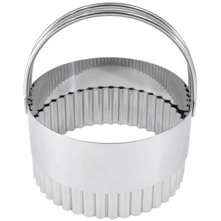 Stainless-Steel Fluted Biscuit Cutter