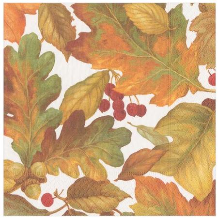 Paper Beverage Napkins Autumn Leaves