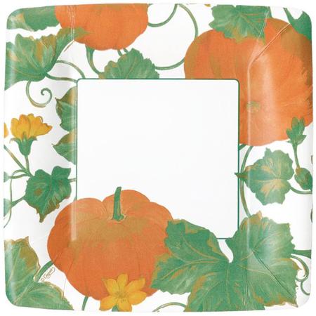 Paper Salad Plates Heirloom Pumpkins