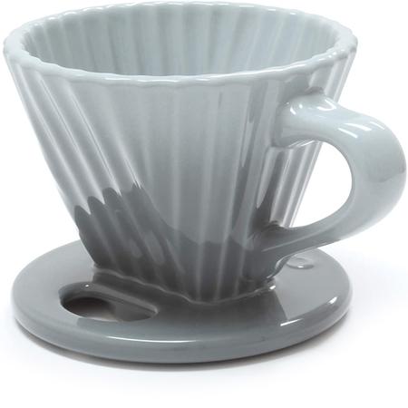 Lotus Ceramic Coffee Dripper Fade Grey