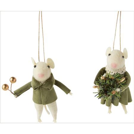 Felt Mouse Ornaments