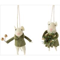 Felt Mouse Ornaments