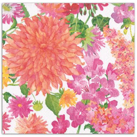 Paper Beverage Napkins Summer Blooms