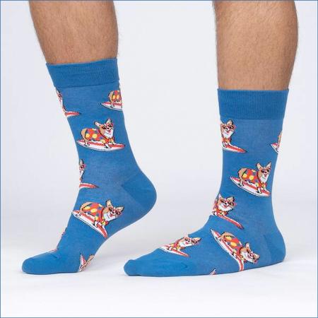 Men's Crew Socks Corgi-Bunga