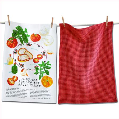 Burrata Salad Kitchen Towels Set/2