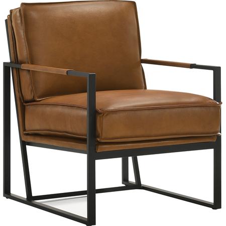 Boca Leather Armchair Saddle