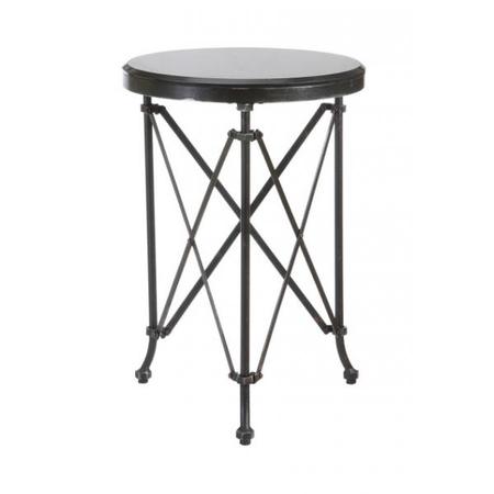 Marble-Topped Side Table