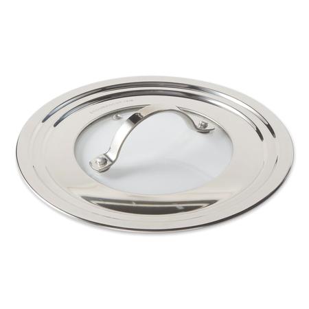 Stainless/Glass Universal Lid Small