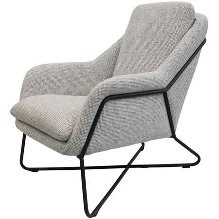 Romeo Lounge Chair Grey Tweed