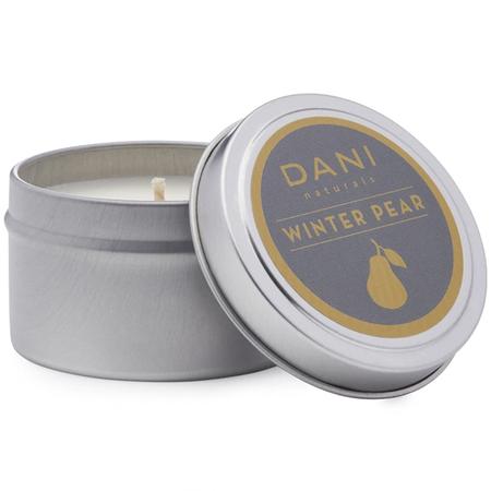 Dani Naturals Winter Pear Travel Tin Candle