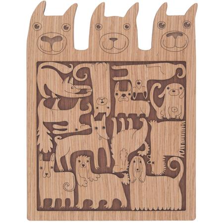 Wood Fit-The-Dogs Puzzle