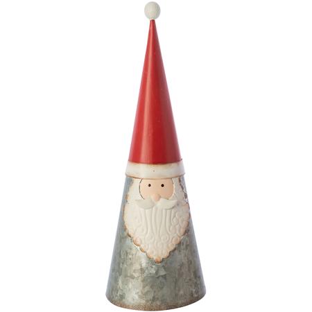 Galvanized Cone Santa Table Piece 9