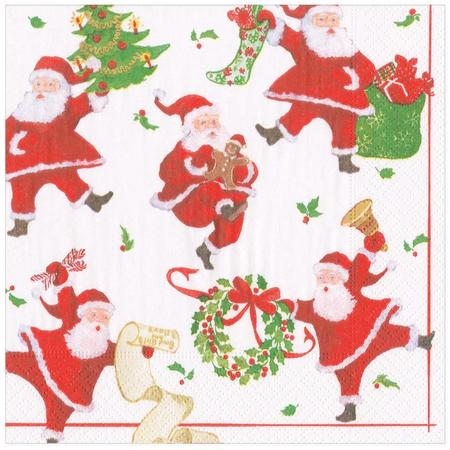 Paper Beverage Napkins Caroling Pets