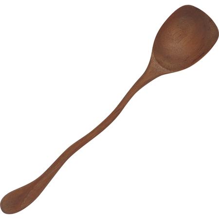 Teak Spoon w/Wavy Handle