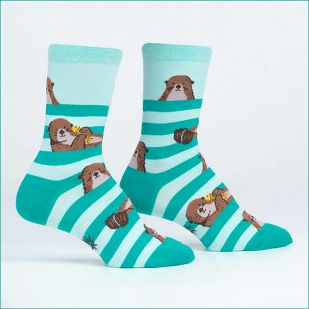 Women's Crew Socks My Otter Foot