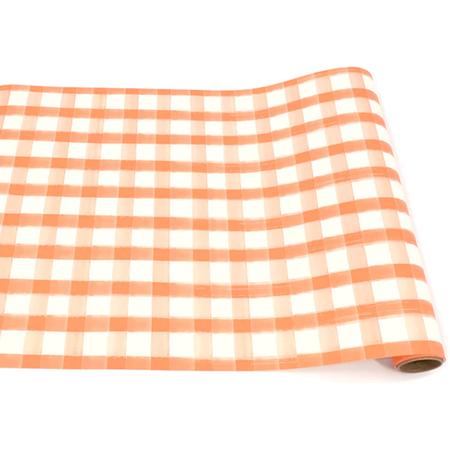 Paper Table Runner 25-ft. Roll Orange Check