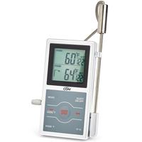 Dual-Sensor Food/Oven Thermometer-Timer Silver