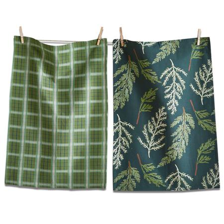 Juniper Sprig Kitchen Towels Set/2