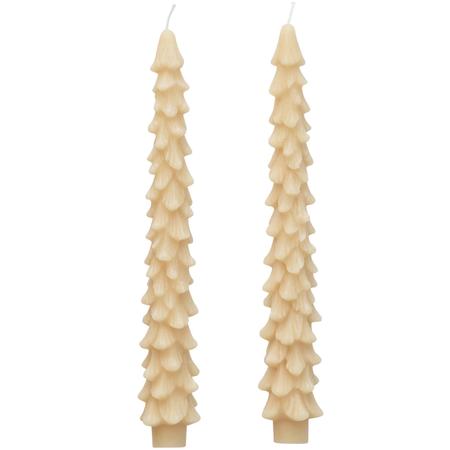 Large Tree Taper Candles Set/2 Ivory