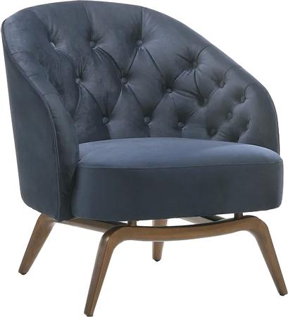 Ribe Leather Chair Blue