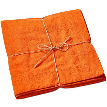 Threads Slub-Weave Napkin Orange