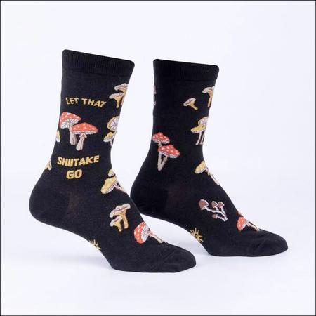 Women's Crew Socks Let The Shitake Go