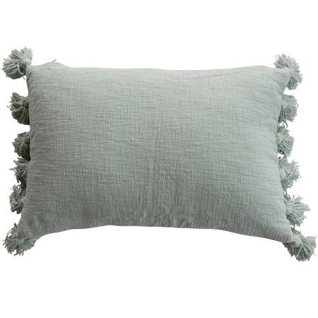 Tasseled Lumbar Pillow