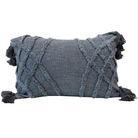 Tufted & Tasseled Lumbar Pillow