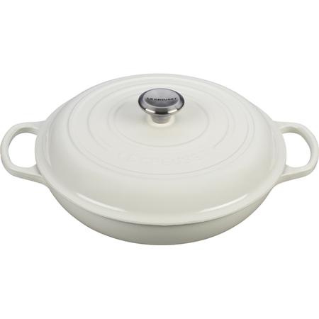 Le Creuset 3.5-qt. Braiser White