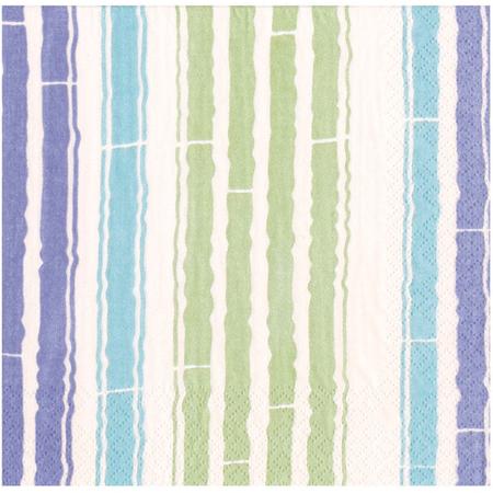 Paper Lunch Napkins Bamboo Blue