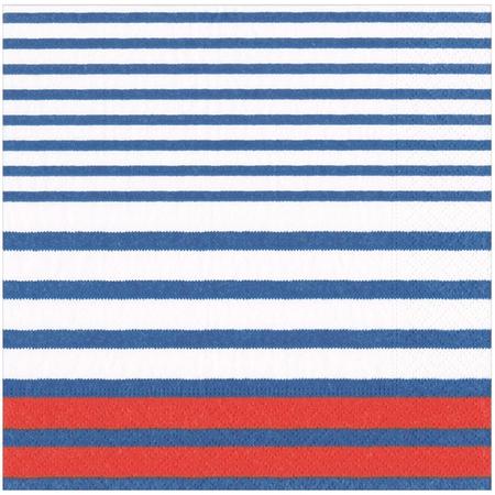 Paper Lunch Napkins Breton Stripe Blue