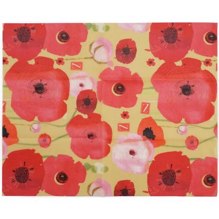 ZWrap Natural Food Wrap Medium Painted Poppies