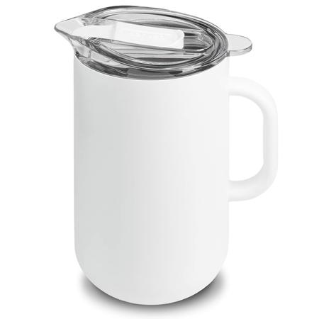 Insulated Spill-Proof Pitcher White