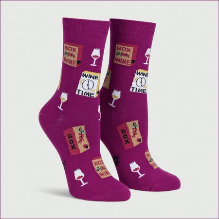 Women's Crew Socks It's Wine Time