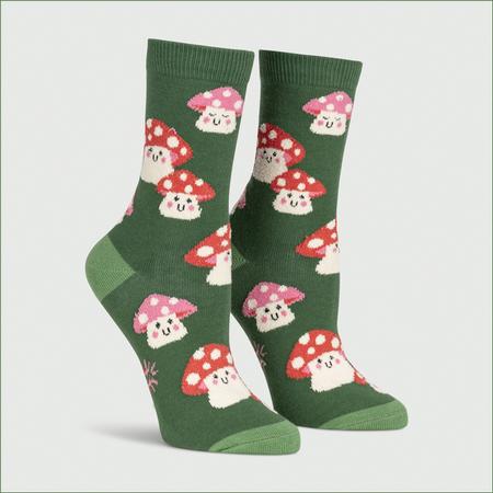 Women's Crew Socks Mellow Mushrooms