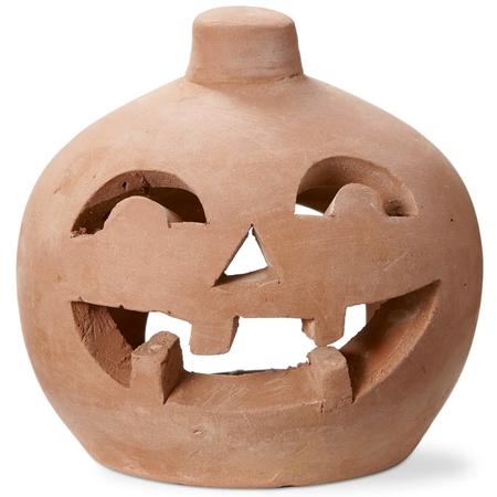 Terra Cotta Jack O' Lantern