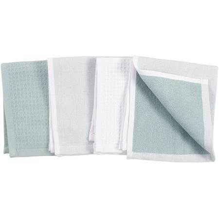 Linden Reversible Dishcloths Set/4 Mist