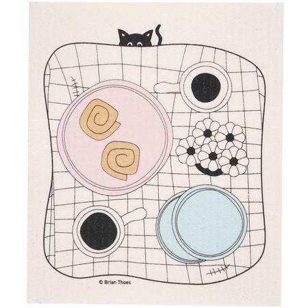 Swedish Dishcloth Cat Fika