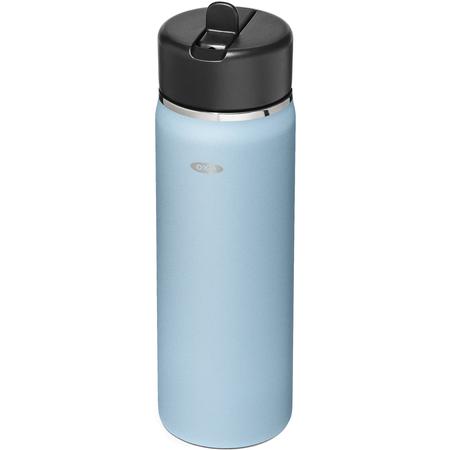 OXO Strive Straw Lid Wide Mouth Water Bottle Topaz