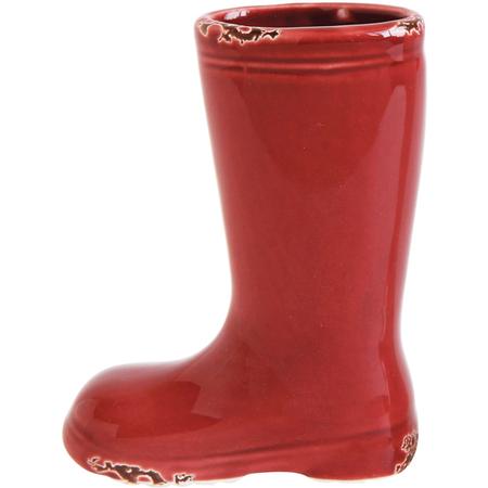 Red Boot Vase