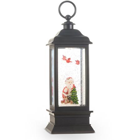 Santa Reading A Book Animated Illuminated Water Lantern