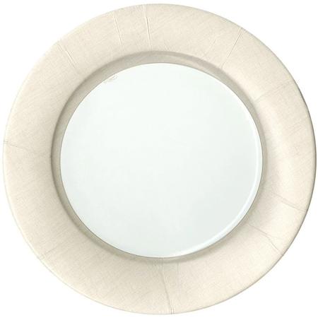 Paper Salad Plates Linen Natural