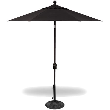 Patio Umbrella 7.5' Dia. Push-Button Tilt Black